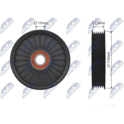  kreipiantysis skriemulys, V formos rumbuotas diržas