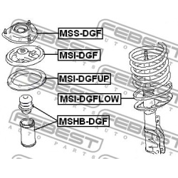  apsauginis dangtelis/gofruotoji membrana, amortizatorius