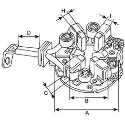  laikiklis, angliniai šepetėliai