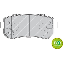  stabdžių trinkelių rinkinys, diskinis stabdys <small>PREMIER ECO FRICTION</small>