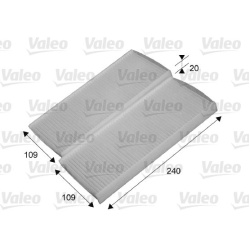  filtras, salono oras <small>VALEO ESSENTIAL</small>