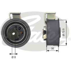  įtempiklio skriemulys, paskirstymo diržas <small>PowerGrip™</small>