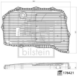  hidraulinis filtras, automatinė transmisija <small>febi Plus</small>