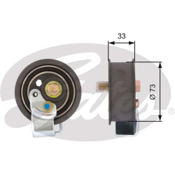  įtempiklio skriemulys, paskirstymo diržas <small>PowerGrip™</small>