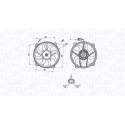  ventiliatorius, radiatoriaus