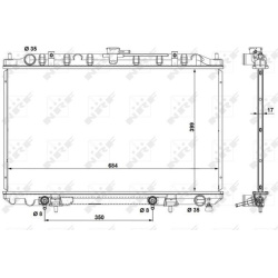  radiatorius, variklio aušinimas <small>EASY FIT</small>