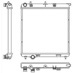  radiatorius, variklio aušinimas <small>EASY FIT</small>