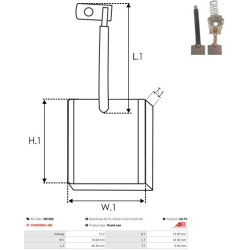  anglies šepetėlis, starteris <small>Brand new AS-PL</small>