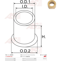  įvorė, starterio velenas