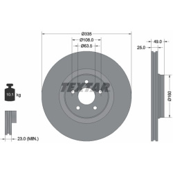  stabdžių diskas (1vnt) <small>PRO+</small>