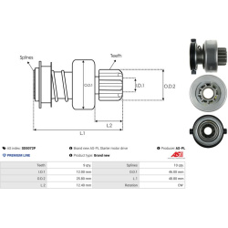  laisvos eigos pavara, starteris <small>Brand new AS-PL</small>
