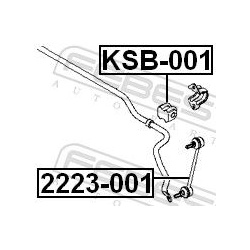  skersinio stabilizatoriaus įvorių komplektas