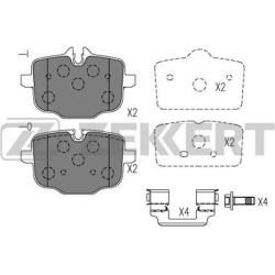  stabdžių trinkelių rinkinys, diskinis stabdys <small>COTEC</small>