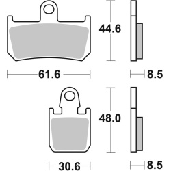  stabdžių trinkelių rinkinys, diskinis stabdys <small>PRIME - Sinter - SA</small>