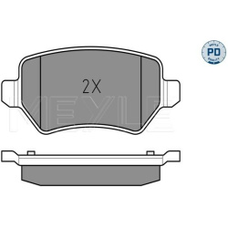  stabdžių trinkelių rinkinys, diskinis stabdys <small>MEYLE-PD: Advanced performance and design.</small>