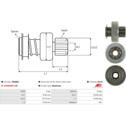  laisvos eigos pavara, starteris <small>AS</small>