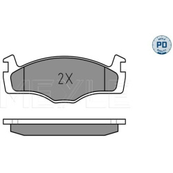  stabdžių trinkelių rinkinys, diskinis stabdys <small>MEYLE-PD: Advanced performance and design.</small>