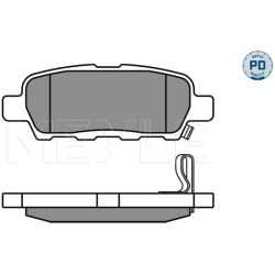  stabdžių trinkelių rinkinys, diskinis stabdys <small>MEYLE-PD: Advanced performance and design.</small>
