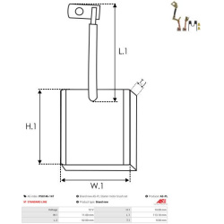  anglies šepetėlis, starteris