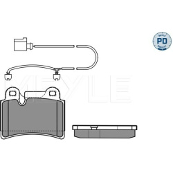  stabdžių trinkelių rinkinys, diskinis stabdys <small>MEYLE-PD: Advanced performance and design.</small>