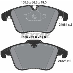  stabdžių trinkelių rinkinys, diskinis stabdys <small>Q+</small>