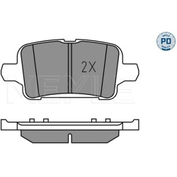  stabdžių trinkelių rinkinys, diskinis stabdys <small>MEYLE-PD: Advanced performance and design.</small>