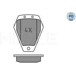  stabdžių trinkelių rinkinys, diskinis stabdys <small>MEYLE-PD: Advanced performance and design.</small>