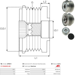  laisvos eigos sankaba, kint. sr. generatorius <small>AS</small>