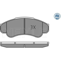  stabdžių trinkelių rinkinys, diskinis stabdys <small>MEYLE-PD: Advanced performance and design.</small>