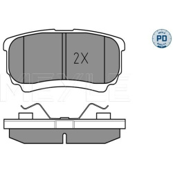  stabdžių trinkelių rinkinys, diskinis stabdys <small>MEYLE-PD: Advanced performance and design.</small>