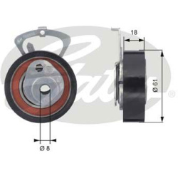  įtempiklio skriemulys, paskirstymo diržas <small>PowerGrip™</small>