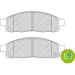  stabdžių trinkelių rinkinys, diskinis stabdys <small>PREMIER ECO FRICTION</small>