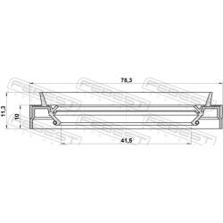  sandariklis, kardaninis velenas