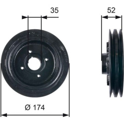  skriemulys, alkūninis velenas <small>DriveAlign™</small>