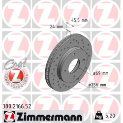  stabdžių diskas (1vnt) <small>SPORT Z</small>