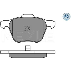  stabdžių trinkelių rinkinys, diskinis stabdys <small>MEYLE-PD: Advanced performance and design.</small>